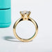 Moissanite Engagement Ring – D Color Lab-Certified 925 Sterling Silver SF