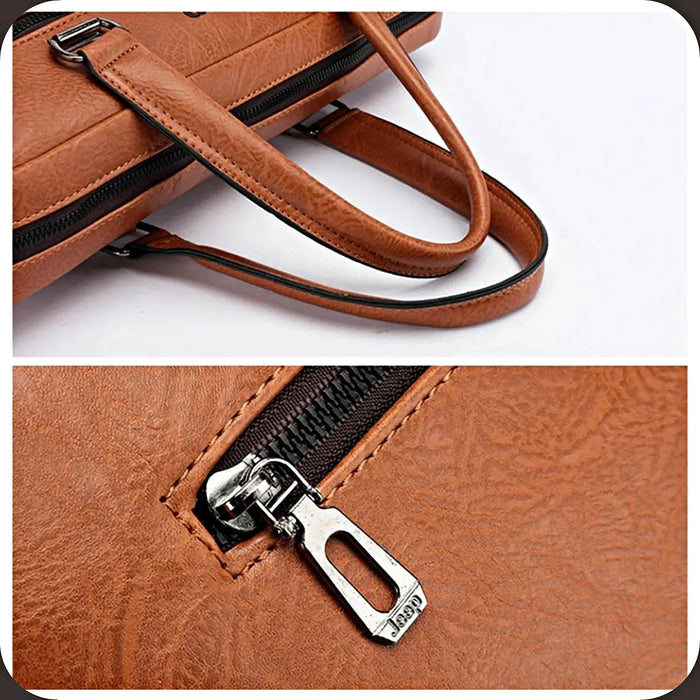 Business Laptop Briefcase – Lightweight 14-Inch Office Messenger Bag SF