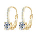 925 Sterling Silver Drop Earrings – 1ct D-Color Moissanite SF