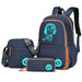 Luminous School Backpack Set – 3-in-1 Glow-in-the-Dark Bag with Laptop Compartment & Accessories - Samanta Factory