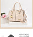 Women’s Large Capacity Boston Handbag – PU Leather Shoulder & Crossbody Tote Bag SF