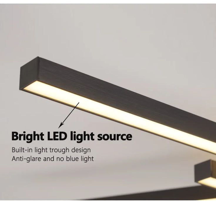 LED Ceiling Light – Modern 4-Bulb Aluminum Fixture for Living Spaces - Samanta Factory