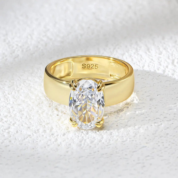 4.5CT D-color VVS1 moissanite wedding band ring in 925 sterling silver with gift packaging