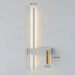 Nordic Modern LED Wall Lamp – Black & White Minimalist Design for Living Room & Bedroom - Samanta Factory