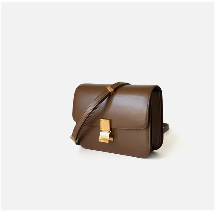Cow Leather Flap Bag – Soft Shoulder for Women SF