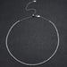 Moissanite Tennis Necklace – Adjustable 2 mm D-Color Shine SF