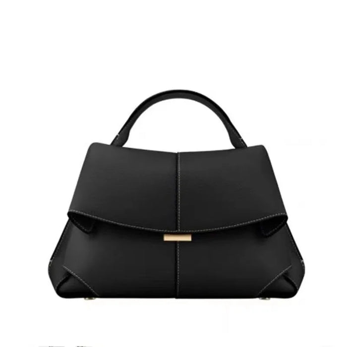 European Style Shoulder Handbag-Pleated Cowhide Leather Designer Crossbody Bag for Women - Samanta Factory