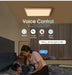 MARPOU Tuya Smart LED Ceiling Lamp Wood Grain App Voice Control Alexa/Google Remote Control Square Ceiling Lights Living Room - Samanta Factory