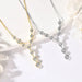 925 Sterling Silver Moissanite Y-Shaped Pendant Necklace SF
