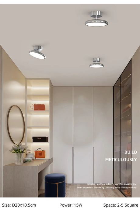 Modern Surface-Mounted Ceiling Light – Remote-Controlled LED Fixture for Bedrooms and Living - Samanta Factory