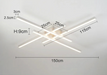 LED Ceiling Light – Modern 4-Bulb Fixture for Bedroom & Foyer - Samanta Factory