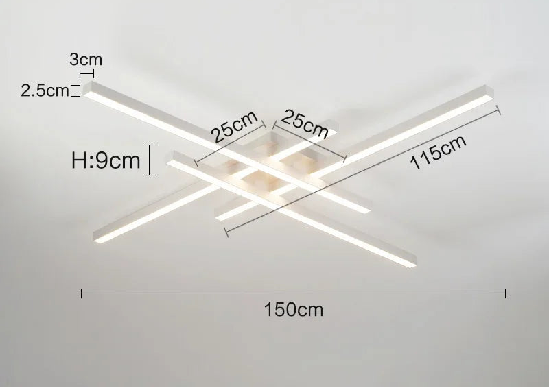 LED Ceiling Light – Modern 4-Bulb Fixture for Bedroom & Foyer - Samanta Factory
