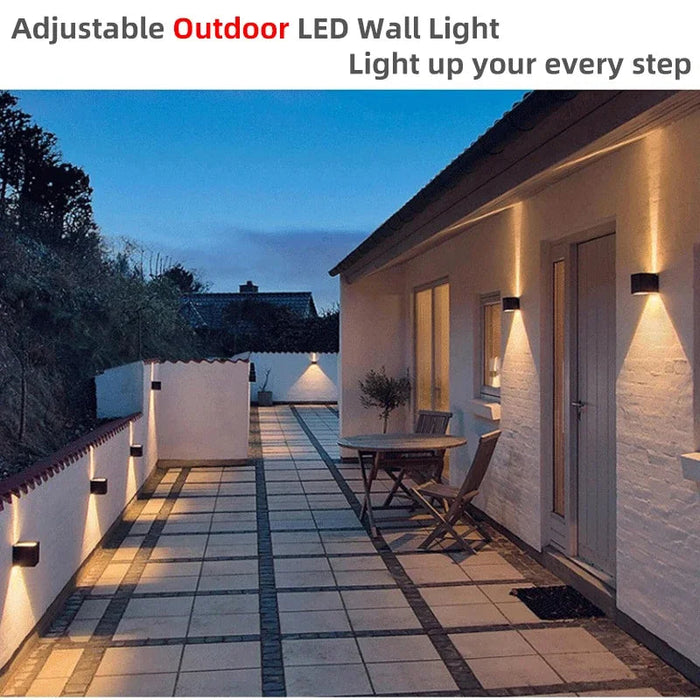 Outdoor LED Wall Light – Adjustable Beam IP65 Waterproof SF