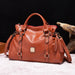 PU Leather Bucket Bag – Soft Casual Design with Zipper Closure SF