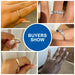 5-Stone Moissanite Engagement Ring –  Sterling Silver with Rose Gold Plating SF