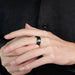 Tungsten Ring – Star Design with Custom Engraving SF