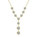 925 Sterling Silver Moissanite Y-Shaped Pendant Necklace SF