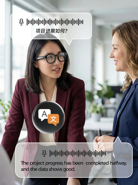 AI Smart Glasses with 4K Camera & Translation – Bluetooth Calling Music Sunglasses SF