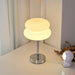 Modern Stained Glass Table Lamp – Touch Control LED Bedside Lighting - Samanta Factory