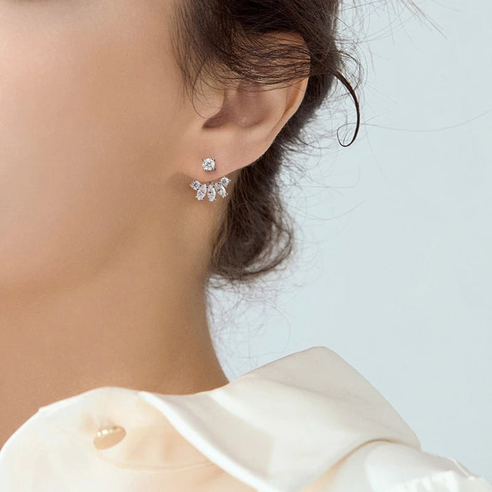 Moissanite Drop Earrings – GRA Certified D Color VVS1 Sparkle SF
