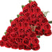 Artificial Velvet Roses – 50PCS Long-Stem Flower Bouquet SF