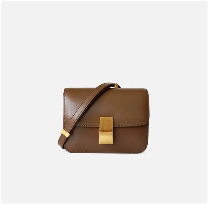 Cow Leather Flap Bag – Soft Shoulder for Women SF