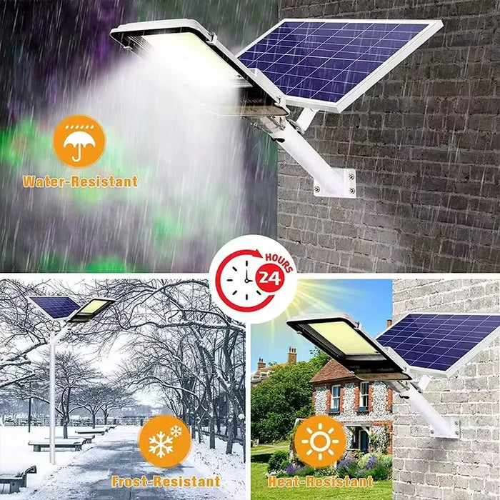 Aluminum 8000mah High Power Solar Light Outdoor Solar Street Light Waterproof Street Light For Garage Garden Terrace wall lamp - Samanta Factory