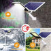 Aluminum 8000mah High Power Solar Light Outdoor Solar Street Light Waterproof Street Light For Garage Garden Terrace wall lamp - Samanta Factory