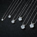 Moissanite Pendant Necklace – D-Color Round Solitaire SF