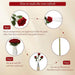 Velvet Artificial Roses – Real Touch 50PCS Bouquet for DIY & Decor Samanta Factory