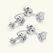 Moissanite Stud Earrings – D-Color VVS1 2-in-1 Sterling Silver SF