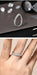 S925 Moissanite Ring – D-Color VVS1 Wavy Band SF