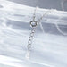 Moissanite Pendant Necklace – 7-Stone 925 Sterling Silver D-Color VVS1 SF