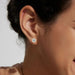 Premium 925 Sterling Silver Round Cut Earrings for Timeless Brilliance SF