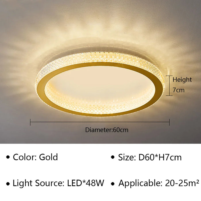 Luxury LED Ceiling Light – Modern Surface-Mounted Fixture for Living Spaces - Samanta Factory