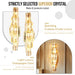 Crystal Wall Sconce – Luxurious 3- or 5-Tier LED Lighting with Gold Finish - Samanta Factory