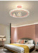 Modern Flush Mount LED Chandelier – Remote-Control Dimmable Ceiling Light - Samanta Factory