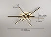 LED Ceiling Light – Modern 4-Bulb Aluminum Fixture for Living Spaces - Samanta Factory