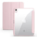 iPad Case with Pen Holder – Trifold PU Leather & Clear Acrylic Hard Back Stand Cover SF