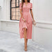 Junior Y2K Midi Dress – Puff Sleeves & Slim A-Line Silhouette - Samanta Factory