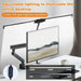 Double-Head LED Desk Lamp – Wide, Adjustable Lighting with 10 Brightness Levels - Samanta Factory