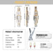 Crystal Wall Sconce – Luxurious 3- or 5-Tier LED Lighting with Gold Finish - Samanta Factory