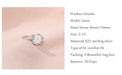 Sterling Silver Oval CZ Ring – Sparkling 3-Carat Simulated Diamond SF