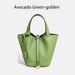 Cowhide Leather Bucket Bag – Soft Fashion for Four Seasons SF