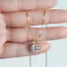 Moissanite Pendant Necklace – D-Color Round Solitaire SF
