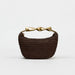 Women's Half Moon Straw Bag – Woven Bucket Crossbody Shoulder Bag for Summer Beach SF
