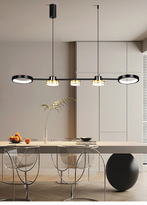 Modern Ring Pendant Light – 48W LED Chandelier with Soft Eye-Care Illumination - Samanta Factory