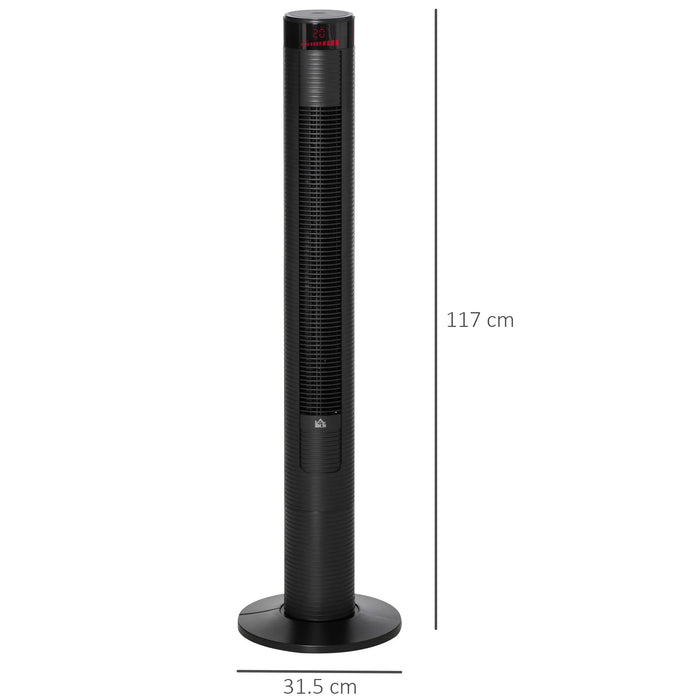Tower Fan – 3-Speed Oscillating Standing Fan with Remote Control & 12-Hour Timer SF