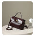 Women’s  Leather Shoulder Bag – Compact Casual Satchel SF