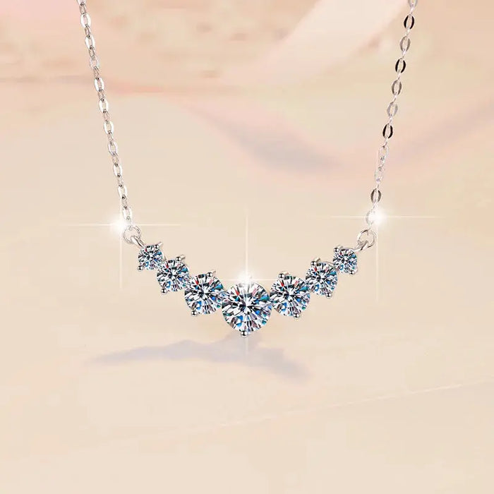 Moissanite Pendant Necklace – D Color VVS1 Sparkle in 925 Sterling Silver SF